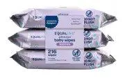 Equaline Scented Baby Wipes 3X72Ct