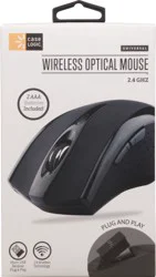 Case Logic Black Wireless 3 Button Optical Mouse