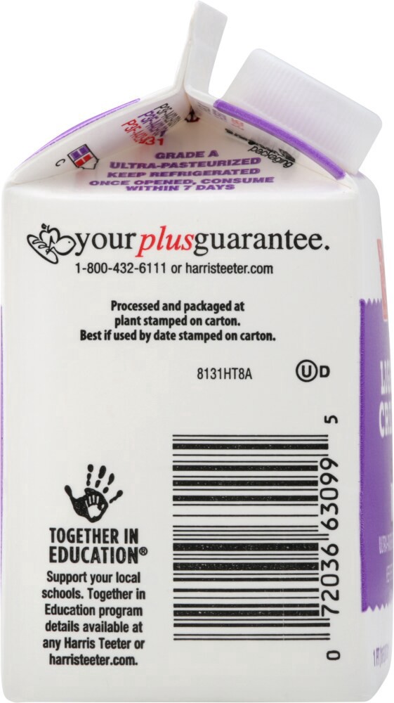 slide 2 of 5, Harris Teeter Light Cream, 16 fl oz