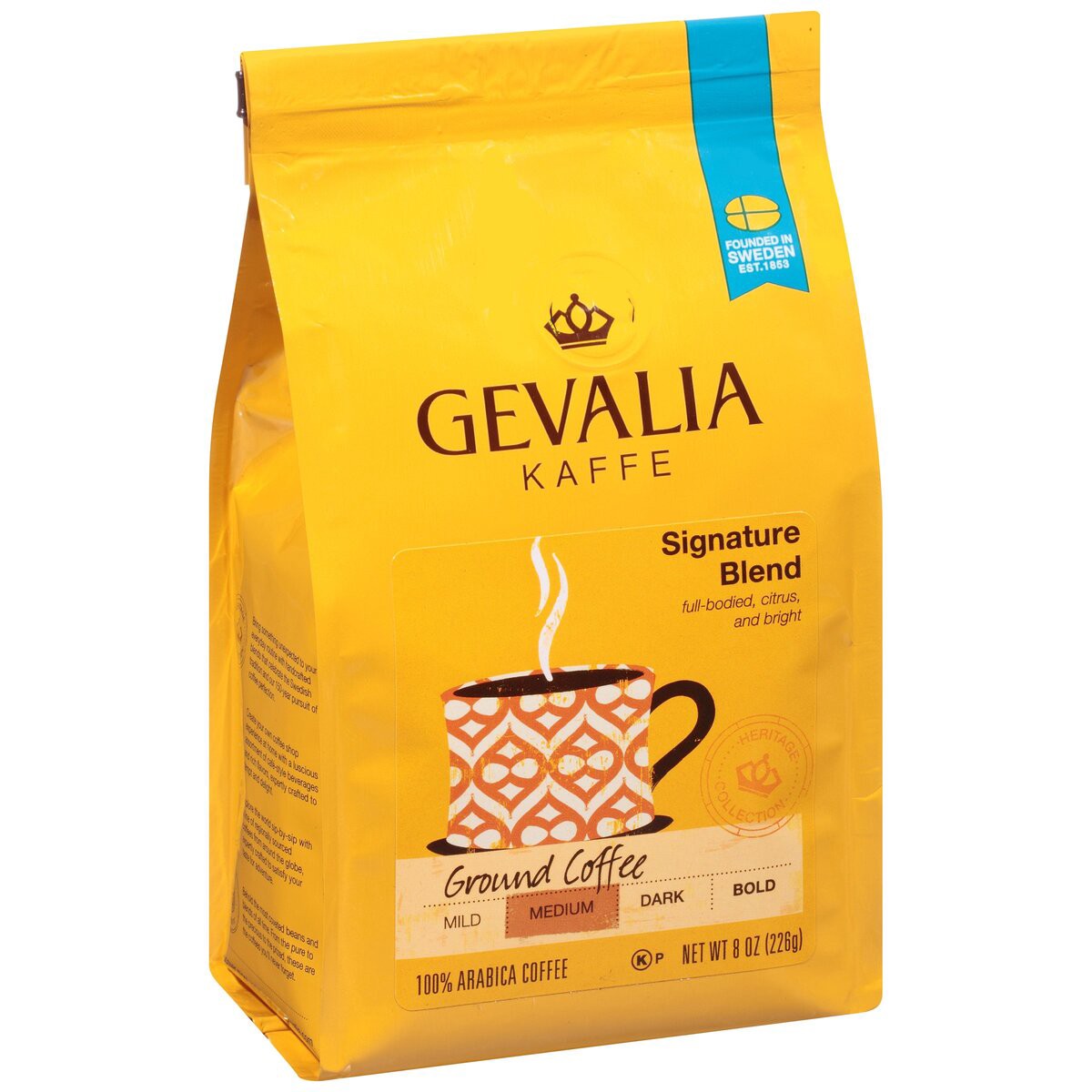 slide 2 of 7, Gevalia Signature Blend Regular Ground Coffee, 8 oz