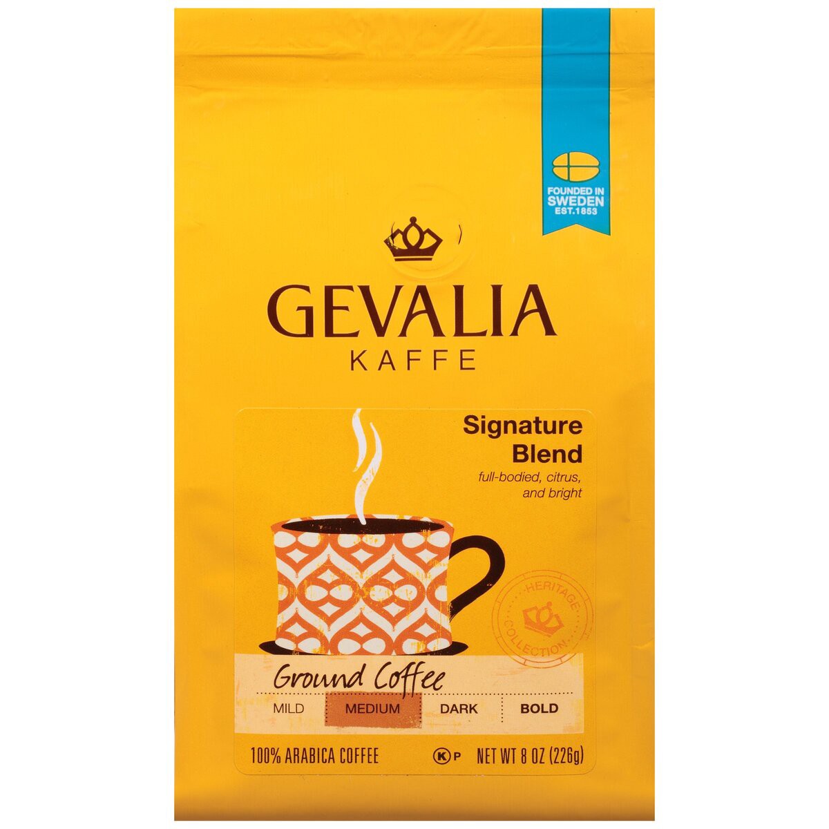 slide 1 of 7, Gevalia Signature Blend Regular Ground Coffee, 8 oz