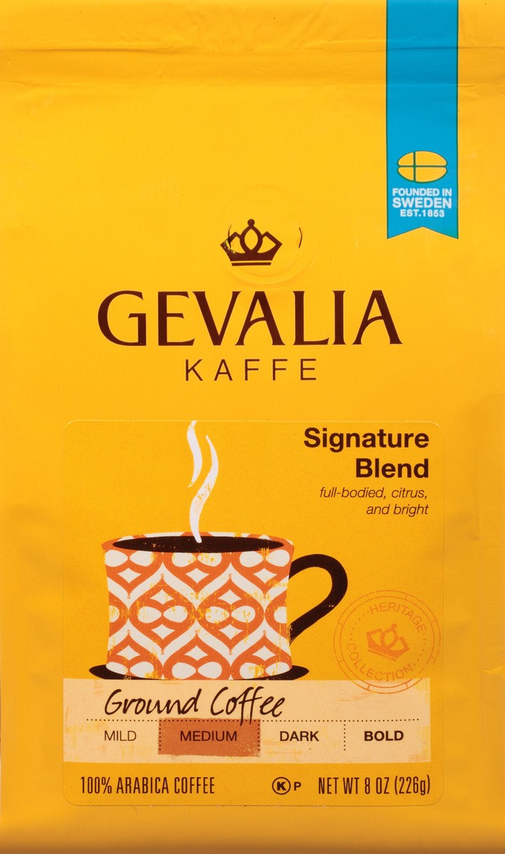slide 6 of 7, Gevalia Signature Blend Regular Ground Coffee, 8 oz