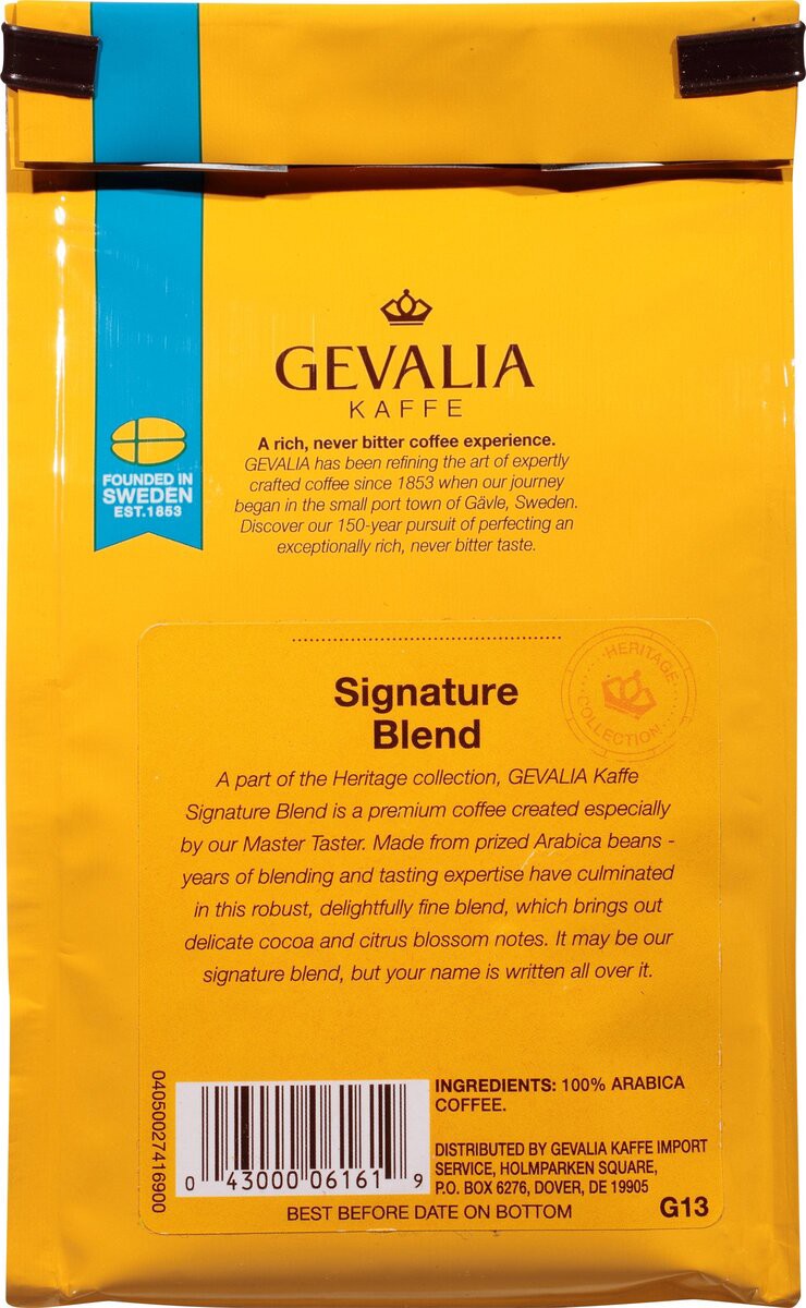 slide 7 of 7, Gevalia Signature Blend Regular Ground Coffee, 8 oz