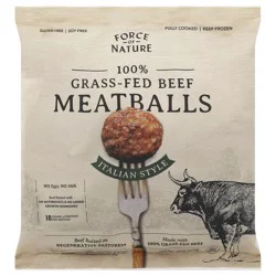 Force of Nature Bison Italian Style Meatballs