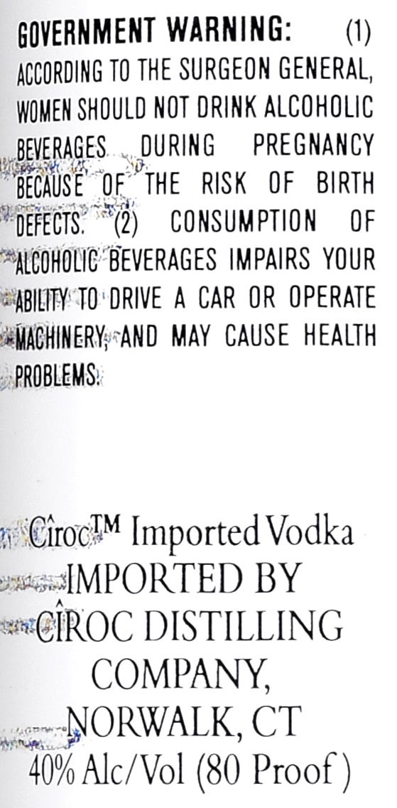 slide 2 of 4, CIROC Ultra-Premium Vodka, 375 mL, 375 ml