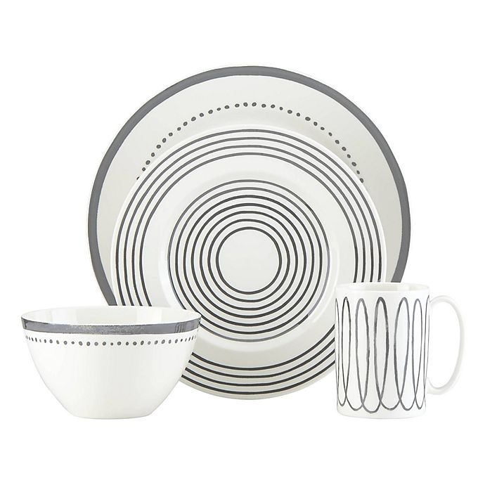 slide 1 of 2, Kate Spade New York Charlotte Street West Place Setting - Slate, 4 ct