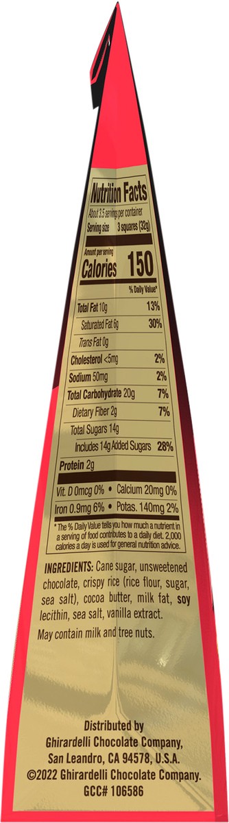 slide 2 of 9, Ghirardelli Intense Dark Crispy Rice Dark Chocolate Squares, 4.1oz, 4.1 oz