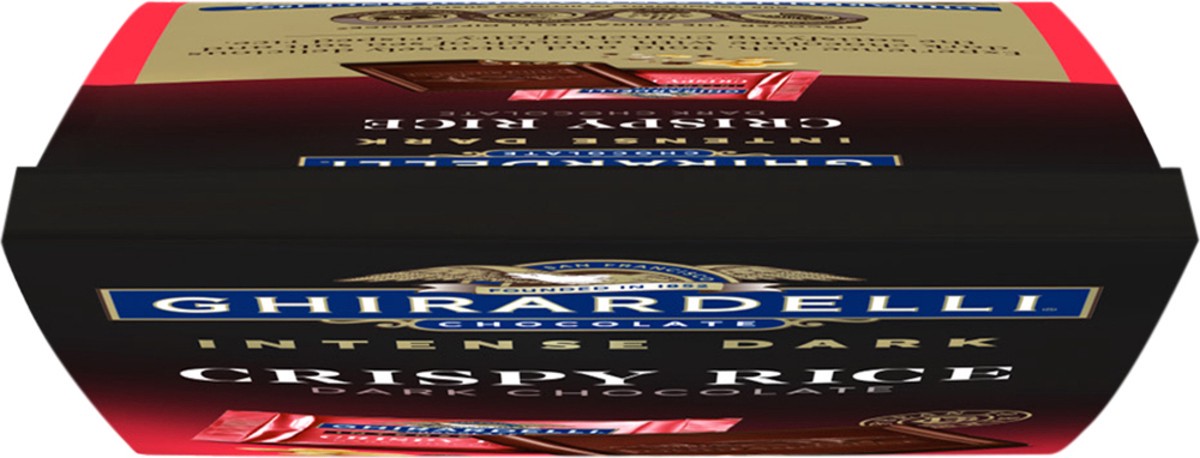 slide 4 of 9, Ghirardelli Intense Dark Crispy Rice Dark Chocolate Squares, 4.1oz, 4.1 oz
