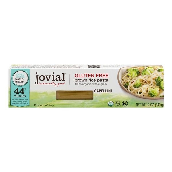 Jovial Gluten Free Brown Rice Pasta Capellini 12 oz Shipt