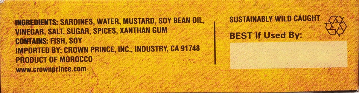 slide 9 of 13, Crown Prince In Mustard Sardines 4.25 oz Box, 4.25 oz