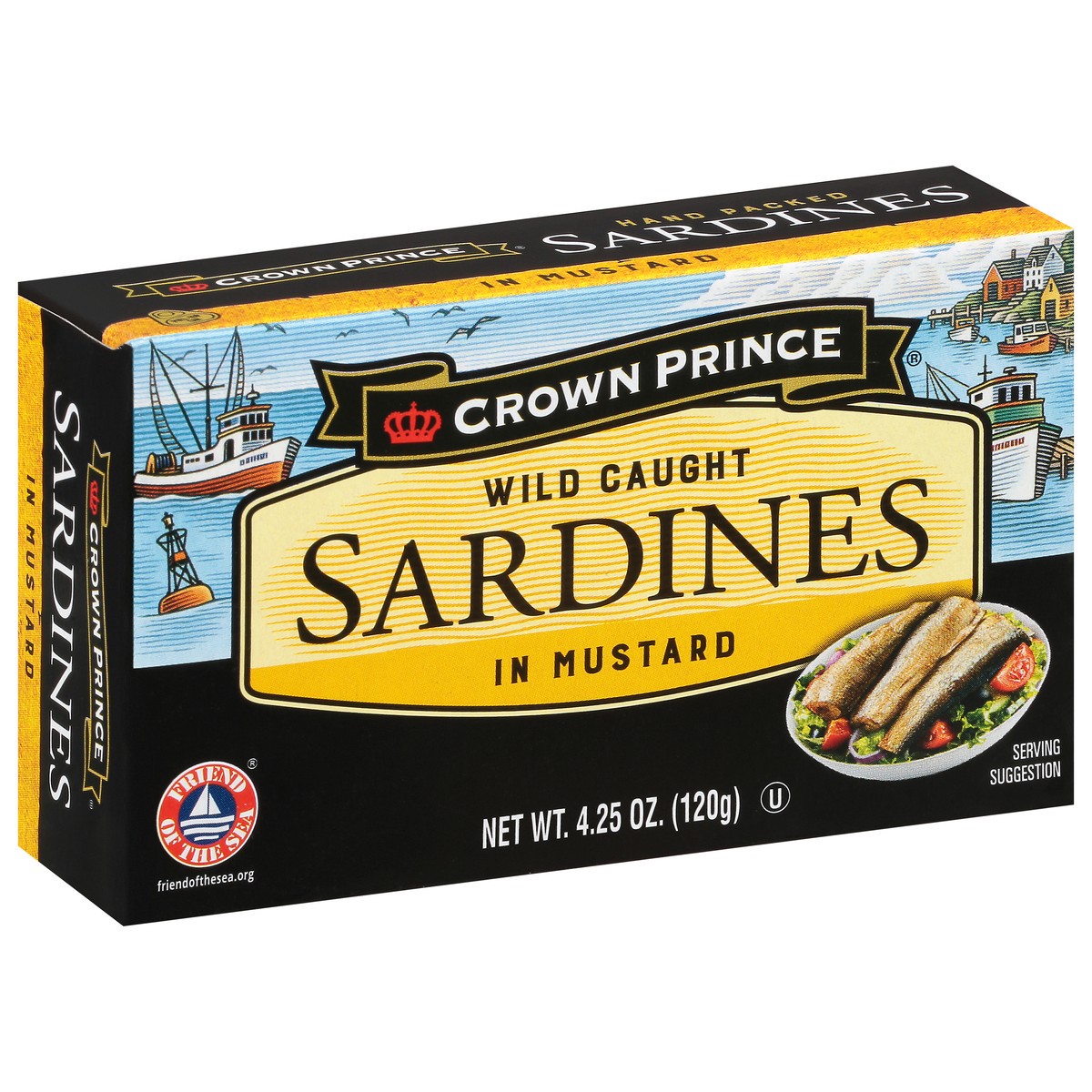 slide 12 of 13, Crown Prince In Mustard Sardines 4.25 oz Box, 4.25 oz