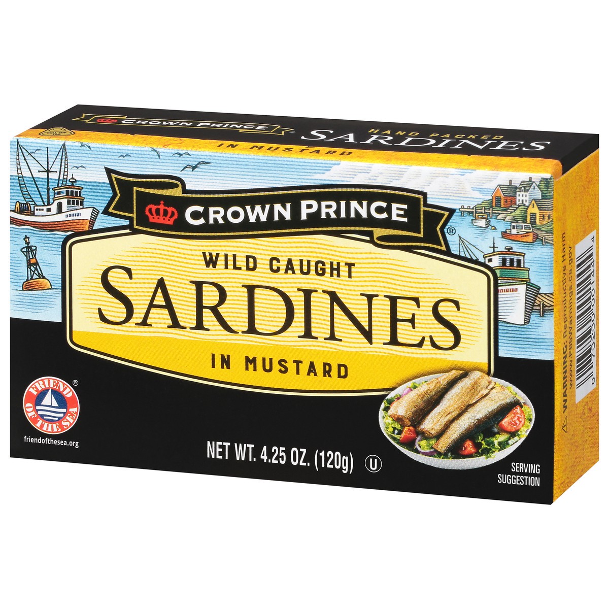 slide 5 of 13, Crown Prince In Mustard Sardines 4.25 oz Box, 4.25 oz