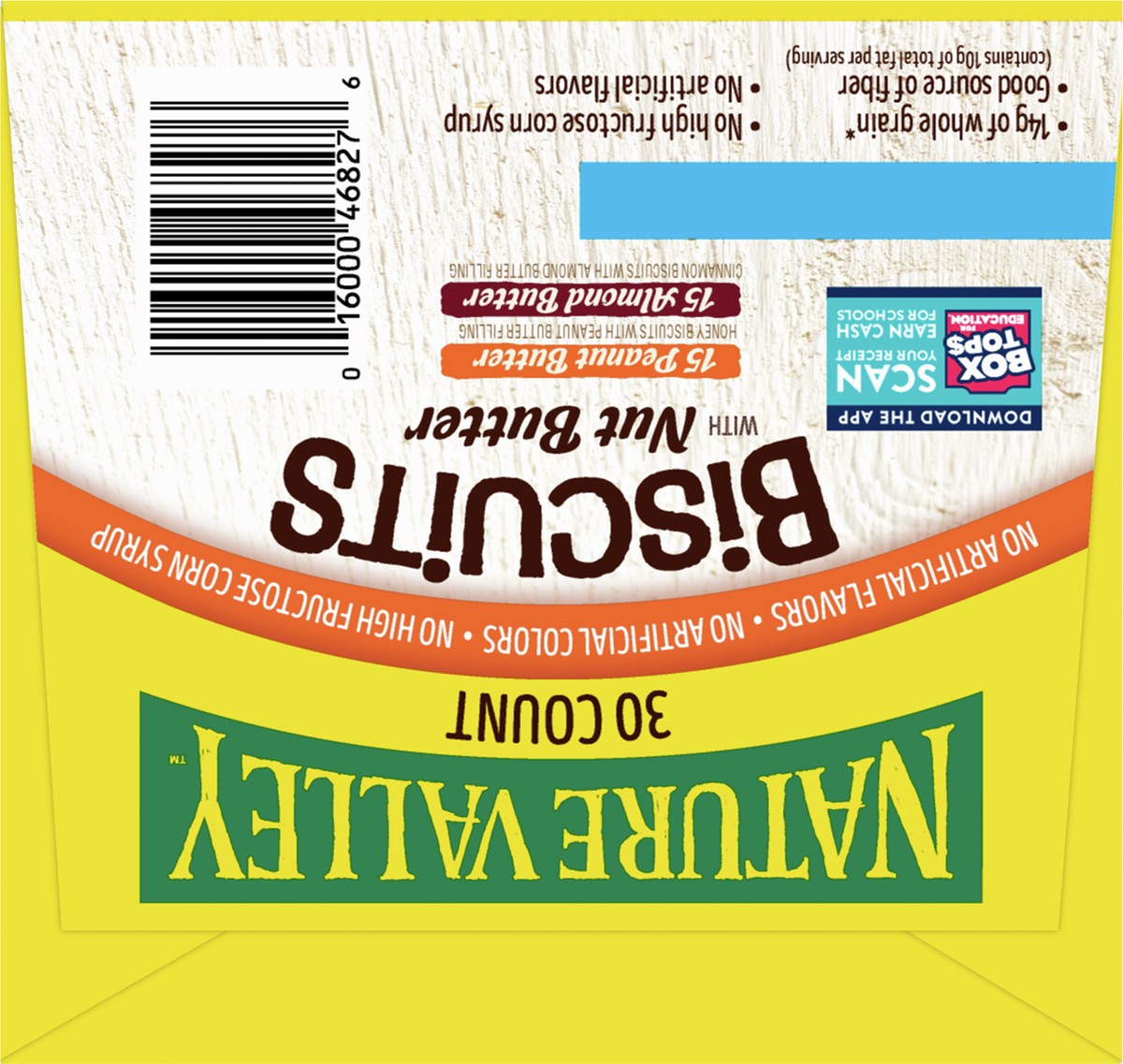 slide 2 of 9, Nature Valley Biscuit Variety Pack, Peanut Butter & Almond Butter, 30 ct, 30 ct