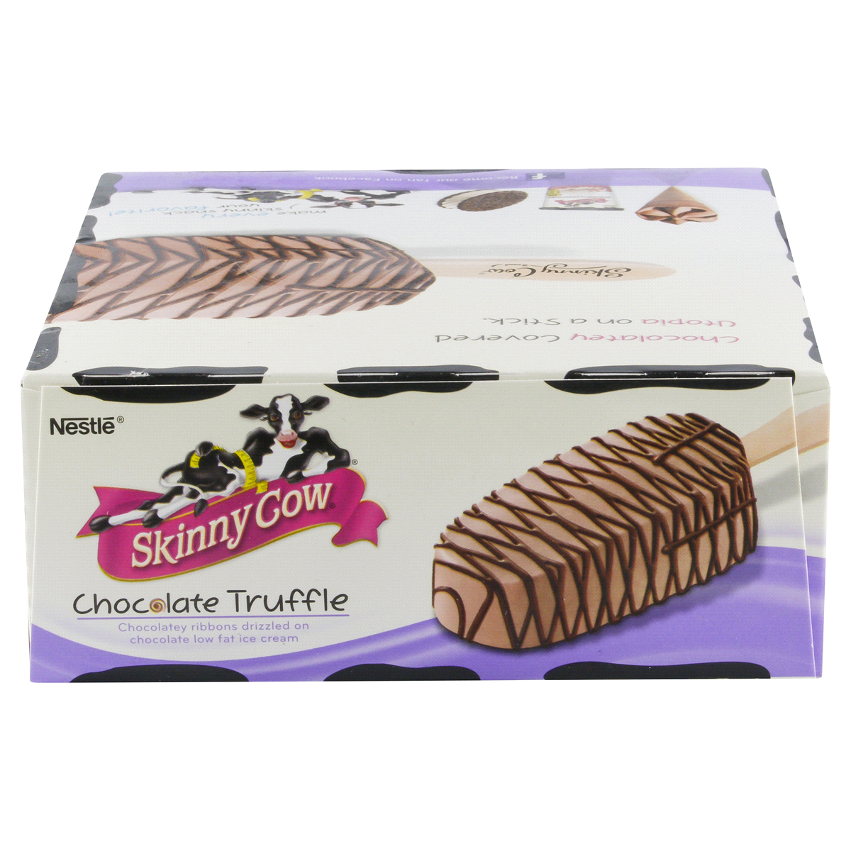 slide 2 of 6, Skinny Cow Oh La La Chocolate Truffle Low Fat Ice Cream Bars, 