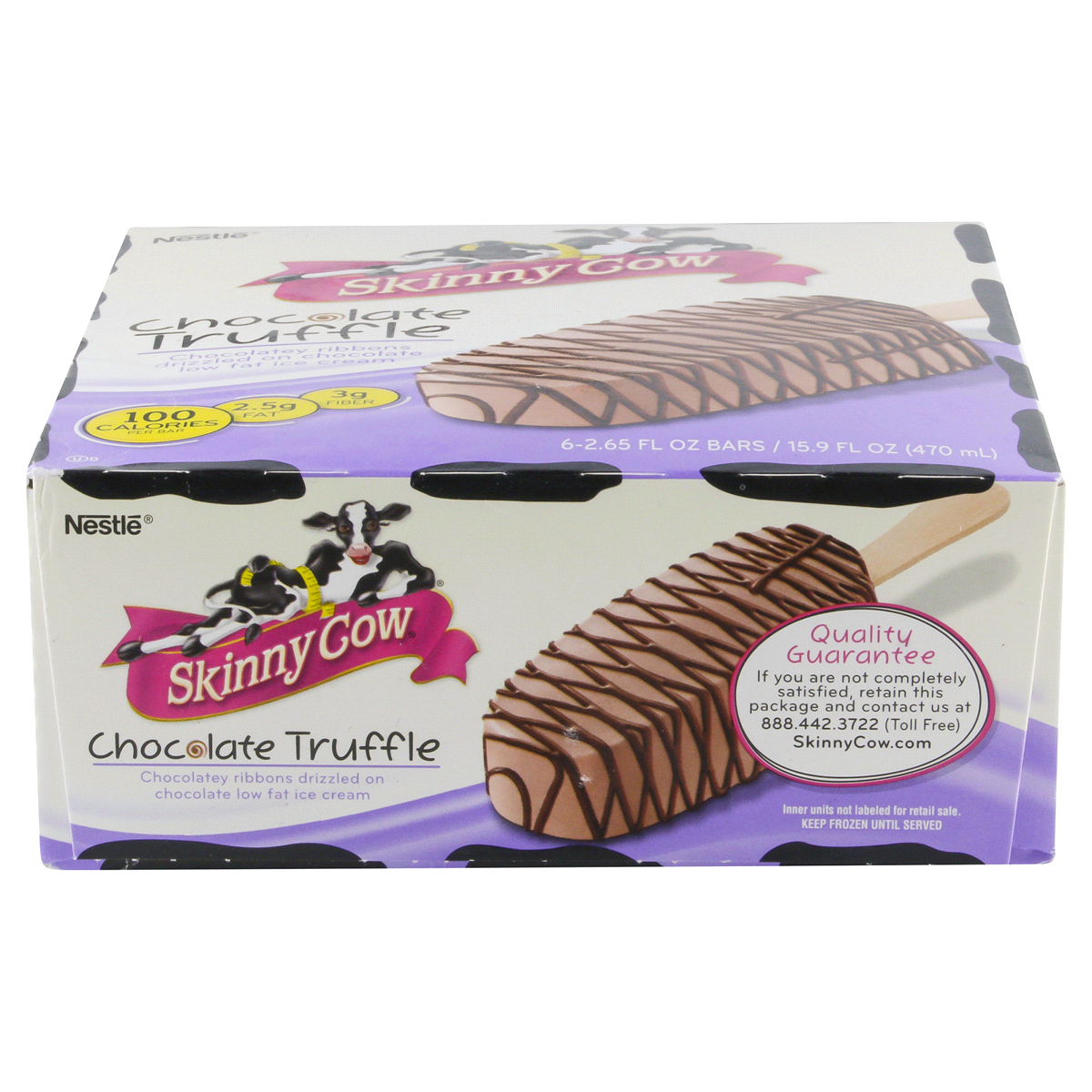 slide 6 of 6, Skinny Cow Oh La La Chocolate Truffle Low Fat Ice Cream Bars, 