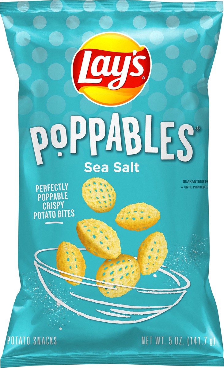 slide 3 of 3, Lay's Poppables Potato Snacks Sea Salt 5 Oz, 5 oz