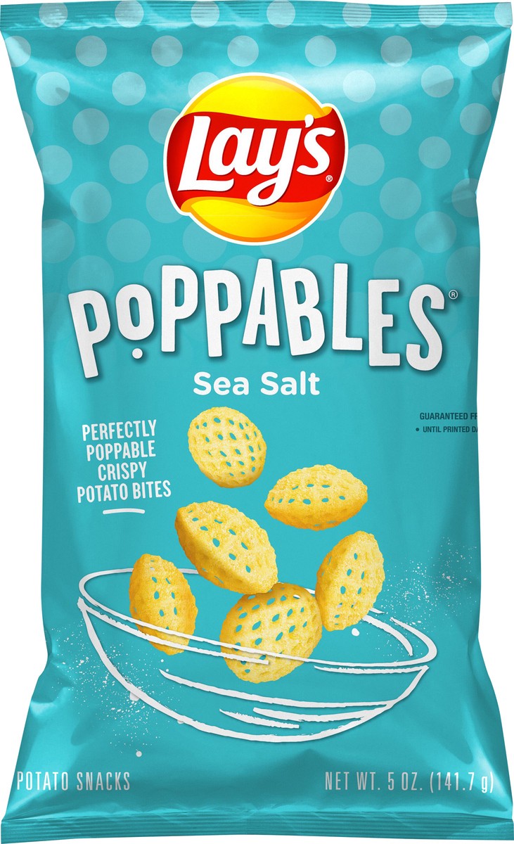 slide 1 of 3, Lay's Poppables Potato Snacks Sea Salt 5 Oz, 5 oz