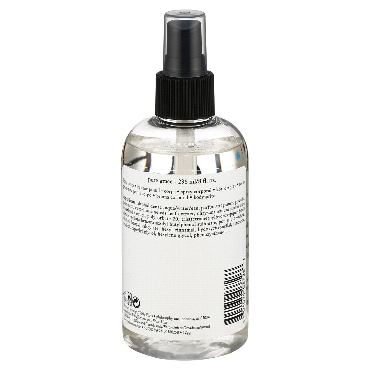 slide 3 of 5, Pure Grace Body Spritz, 236 ml