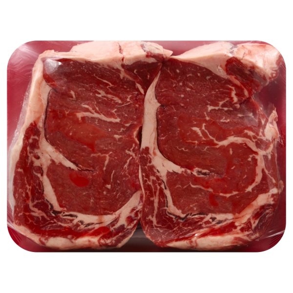 slide 1 of 1, Harris Teeter Rancher Ribeye Steak Boneless, per lb