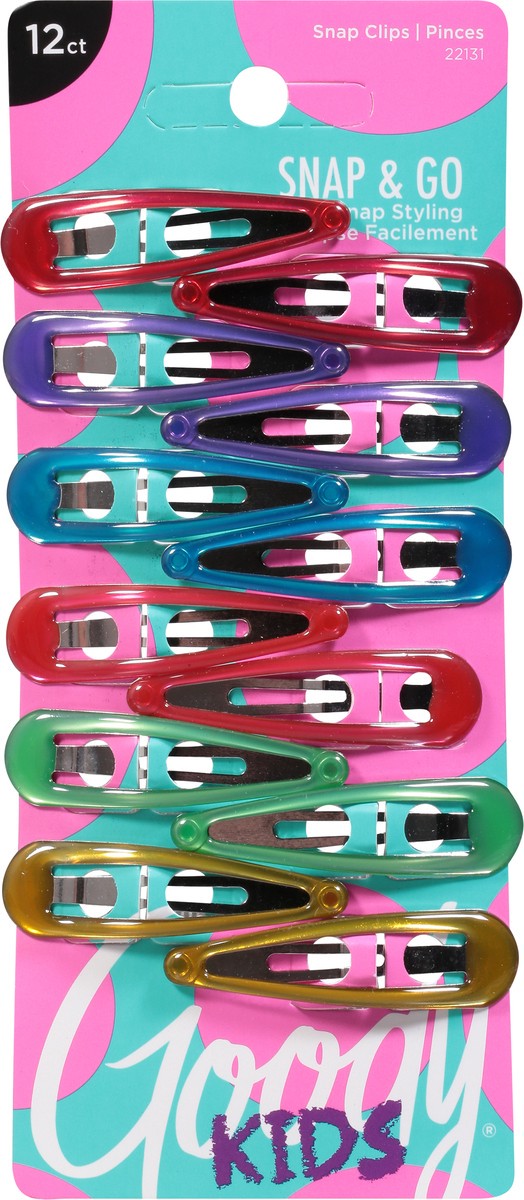 slide 5 of 9, Goody Kids Snap & Go Snap Clips 12 ea, 12 ct