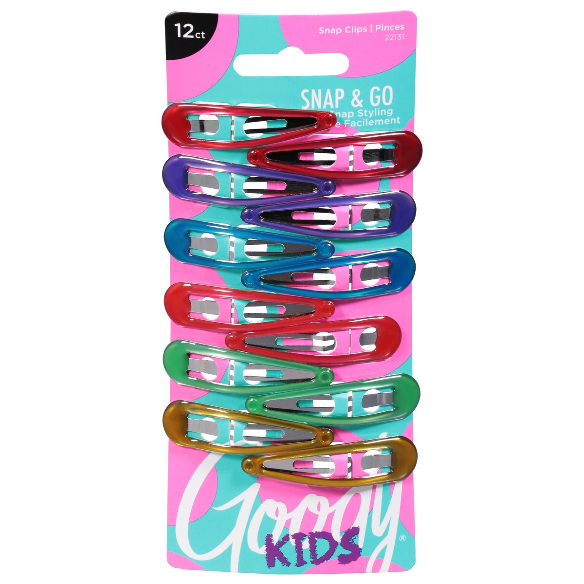 slide 1 of 9, Goody Kids Snap & Go Snap Clips 12 ea, 12 ct