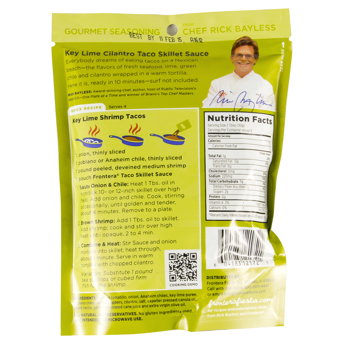 slide 2 of 2, Frontera Mild Chicken Taco Skillet Sauce with Chipotle and Garlic, 8 oz., 8 oz