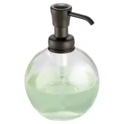 Interdesign York Clear Bronze Glass Soap Pump