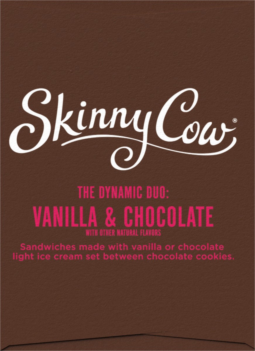 slide 9 of 9, Skinny Cow Vanilla & Chocolate Sandwiches 6 - 4 fl oz ea, 6 ct