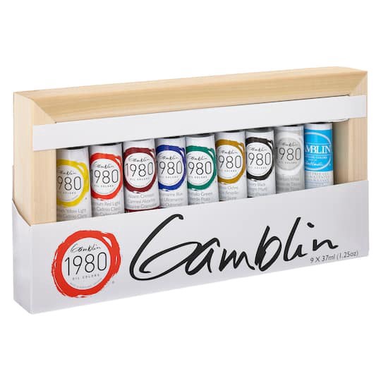 slide 1 of 3, Gamblin 1980 Oil Colors Introductory Set, 1 ct