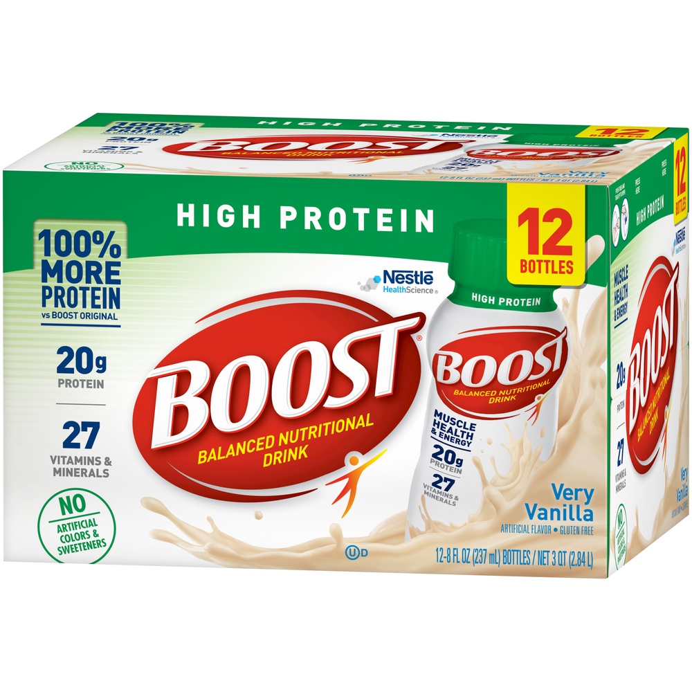 Boost high protein nutrition shake vanilla 12 ct 8 fl oz shipt