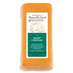 Naturally Good Kosher Cheese Sharp Cheddar Cheese, 8 oz