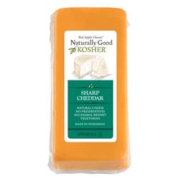 Naturally Good Kosher Cheese Sharp Cheddar Cheese, 8 oz
