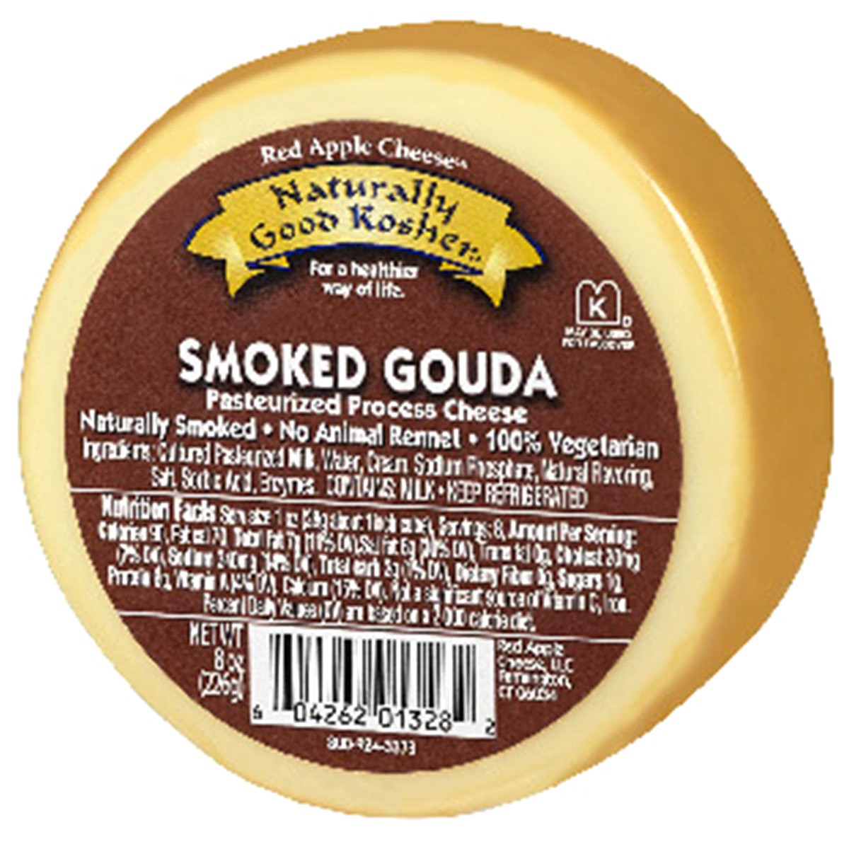 slide 1 of 1, Naturally Good Kosher Smoked Gouda Cheese, 8 oz