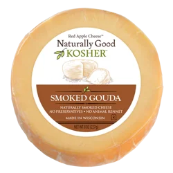 Red Apple Naturally Good Kosher Smoked Gouda Cheese - 8 oz