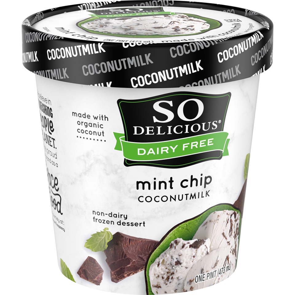 slide 2 of 8, So Delicious Dairy Free Mint Chip Coconut Milk Frozen Dessert - 16oz, 