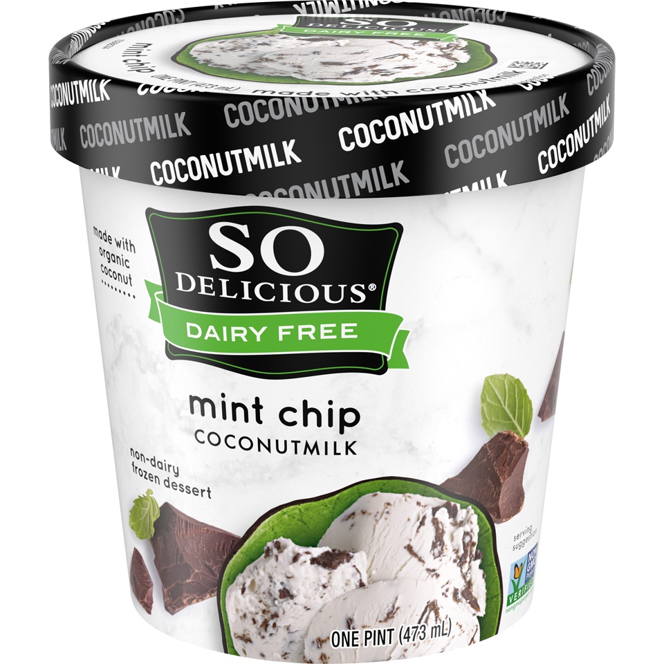 slide 3 of 8, So Delicious Dairy Free Mint Chip Coconut Milk Frozen Dessert - 16oz, 