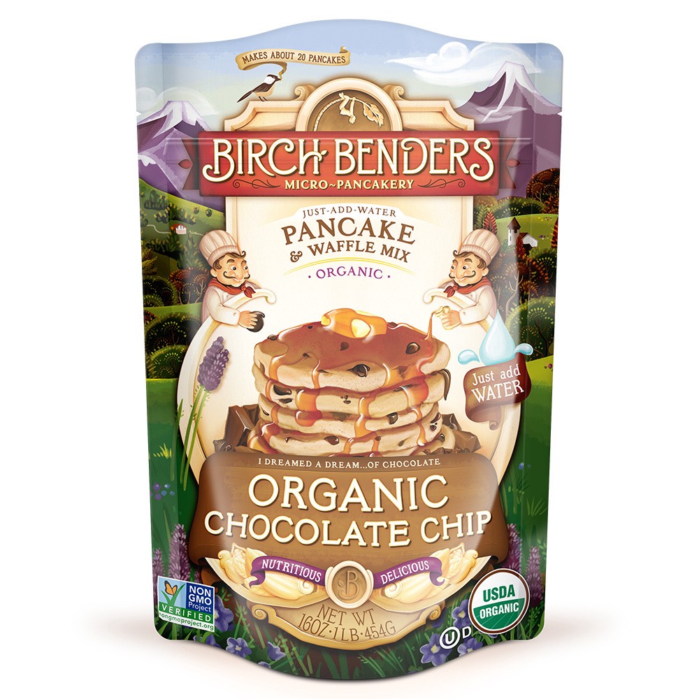 slide 1 of 1, Birch Benders Organic Chocolate Chip Pancake & Waffle Mix, 16oz, 16 oz