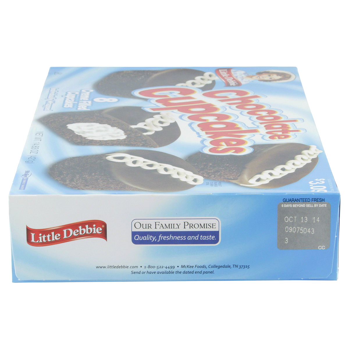 slide 4 of 4, Little Debbie Chocolate Cupcakes, 8 ct