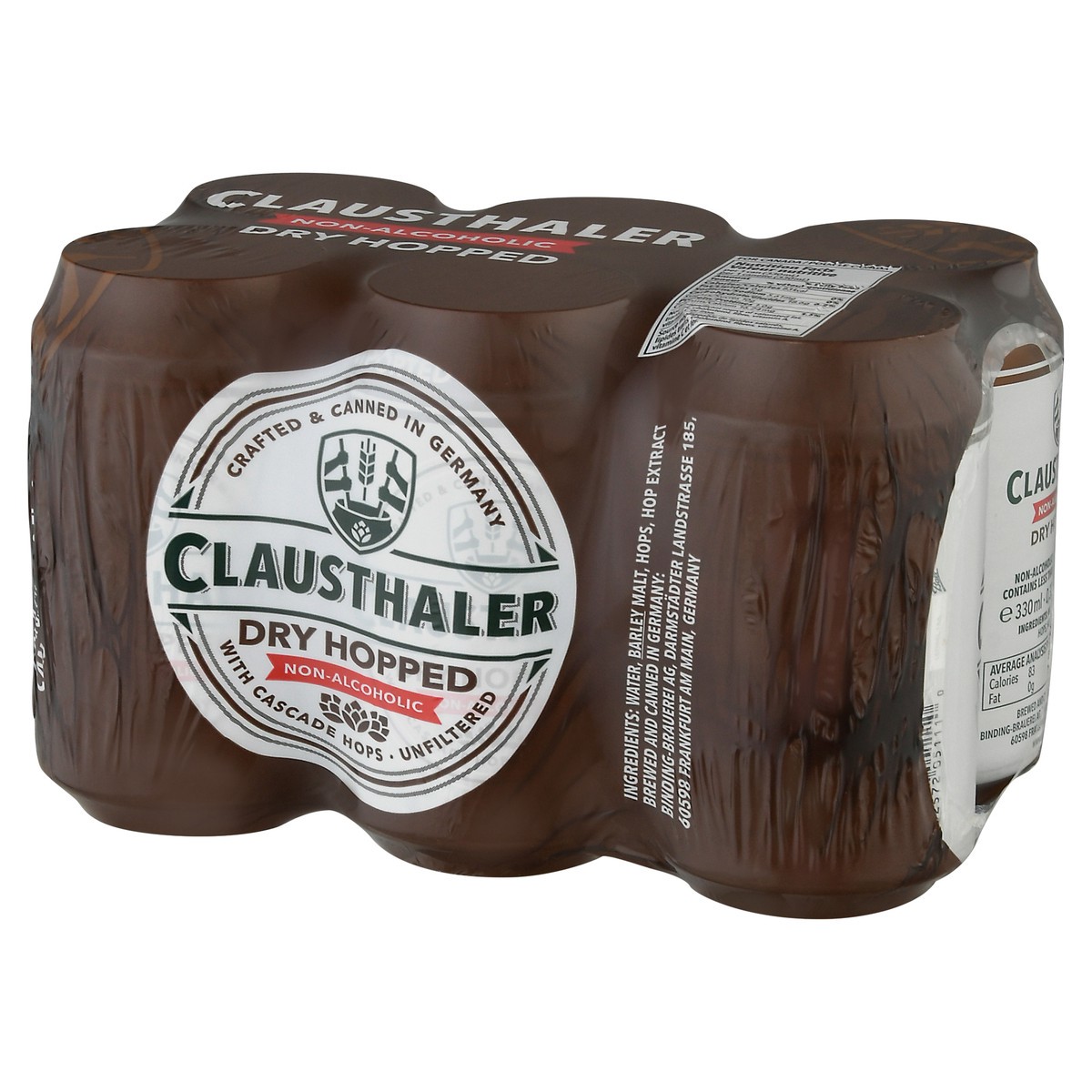 slide 3 of 11, Clausthaler 6 Pack Non-Alcoholic Dry Hopped Beer 6 ea, 6 ct