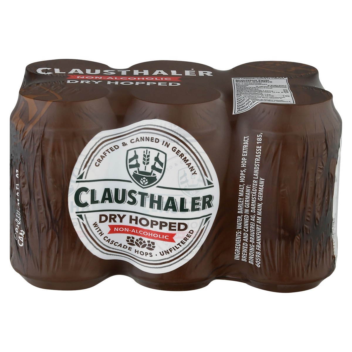 slide 1 of 11, Clausthaler 6 Pack Non-Alcoholic Dry Hopped Beer 6 ea, 6 ct