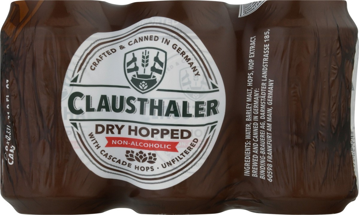 slide 9 of 11, Clausthaler 6 Pack Non-Alcoholic Dry Hopped Beer 6 ea, 6 ct