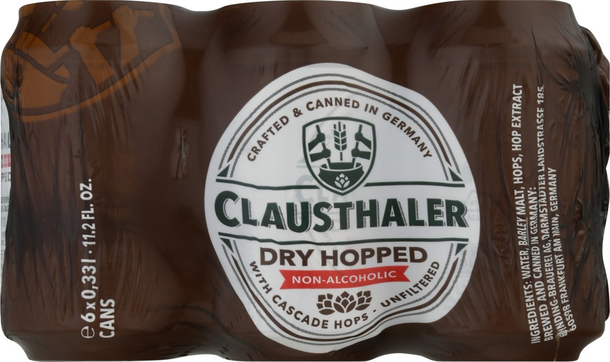 slide 10 of 11, Clausthaler 6 Pack Non-Alcoholic Dry Hopped Beer 6 ea, 6 ct