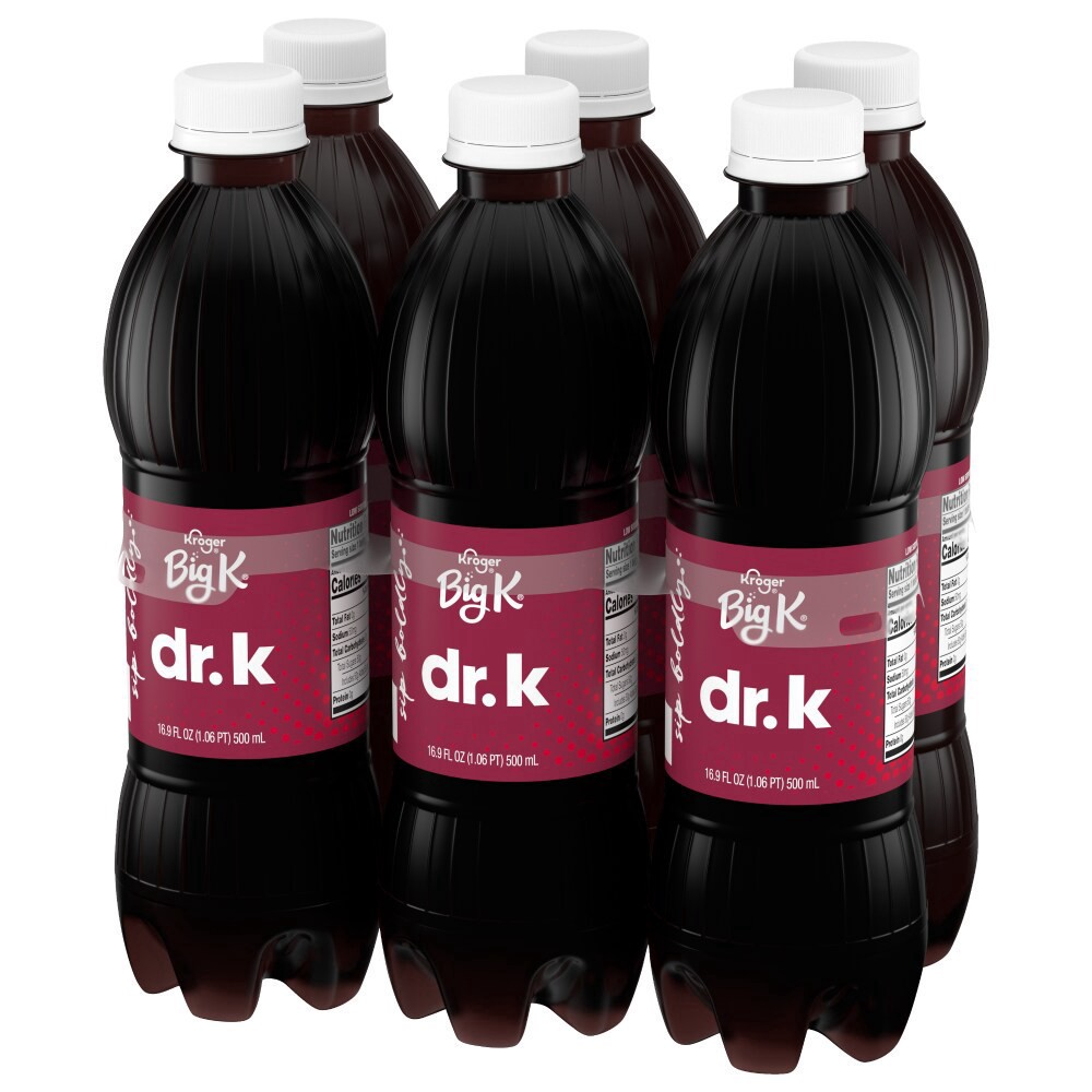 slide 3 of 4, Big K Dr. K Cola Soda Bottles, 6 ct; 16.9 fl oz