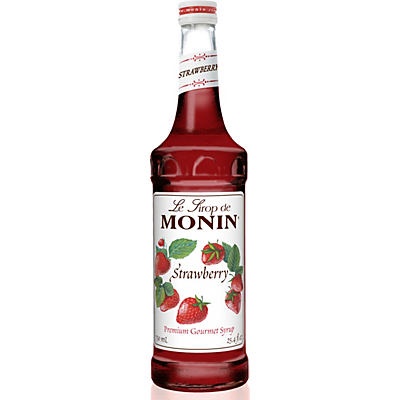 slide 1 of 1, Monin Espresso Syrup Strawberry, 750 ml