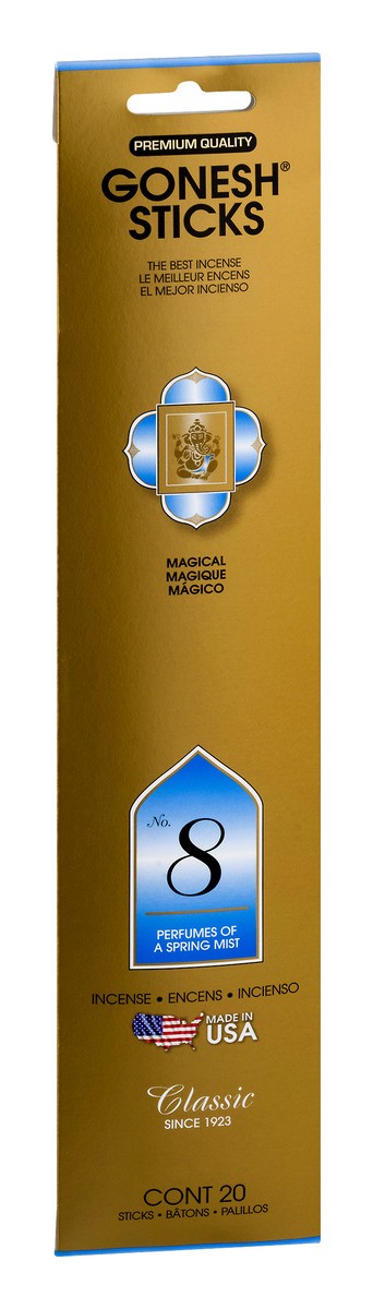 slide 7 of 9, Gonesh Classic Collections No. 8 - Perfume of a Spring Mist Incense Sticks, 27 ct