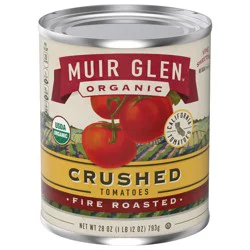 Muir Glen Crushed Fire Roasted Canned Tomatoes, 28 oz.