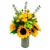 Bloom Haus Medium Assorted Mixed Sunflower Vase