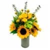 Bloom Haus Medium Assorted Mixed Sunflower Vase