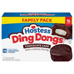 Hostess Ding Dongs Snack Cakes, Chocolate Flavor, 20.31 Oz. Box (16 Count)