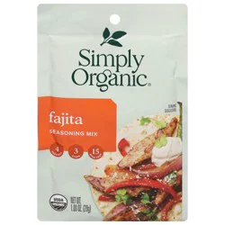 Simply Organic Fajita Seasoning Mix 1.0 oz